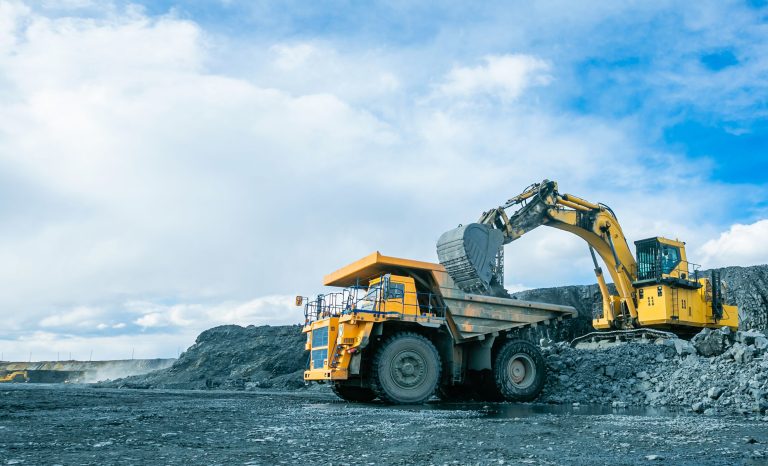 Work,Of,Trucks,And,The,Excavator,In,An,Open,Pit Work,Of,Trucks,And,The,Excavator,In,An,Open,Pit